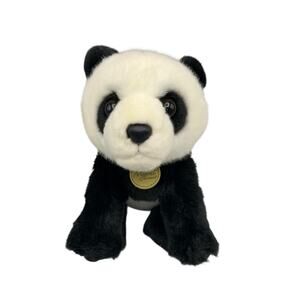 Miyoni Aurora 8” Panda Bear 2019 Plush Stuffed Animal Realistic Black White